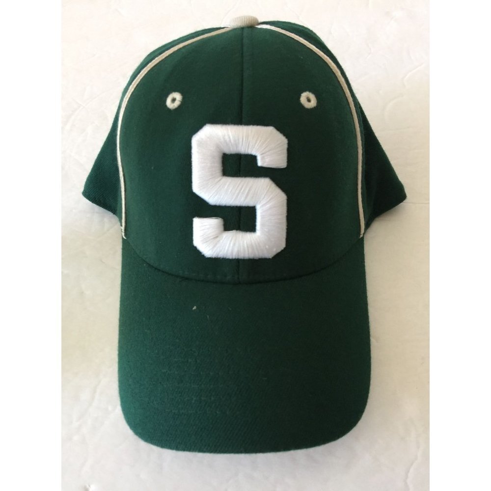 Vintage Top of the World Michigan State Spartans NCAA Green Baseball Cap Hat
